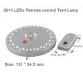 23 LED de control remoto Camping lámpara tienda de campaña para la promoción